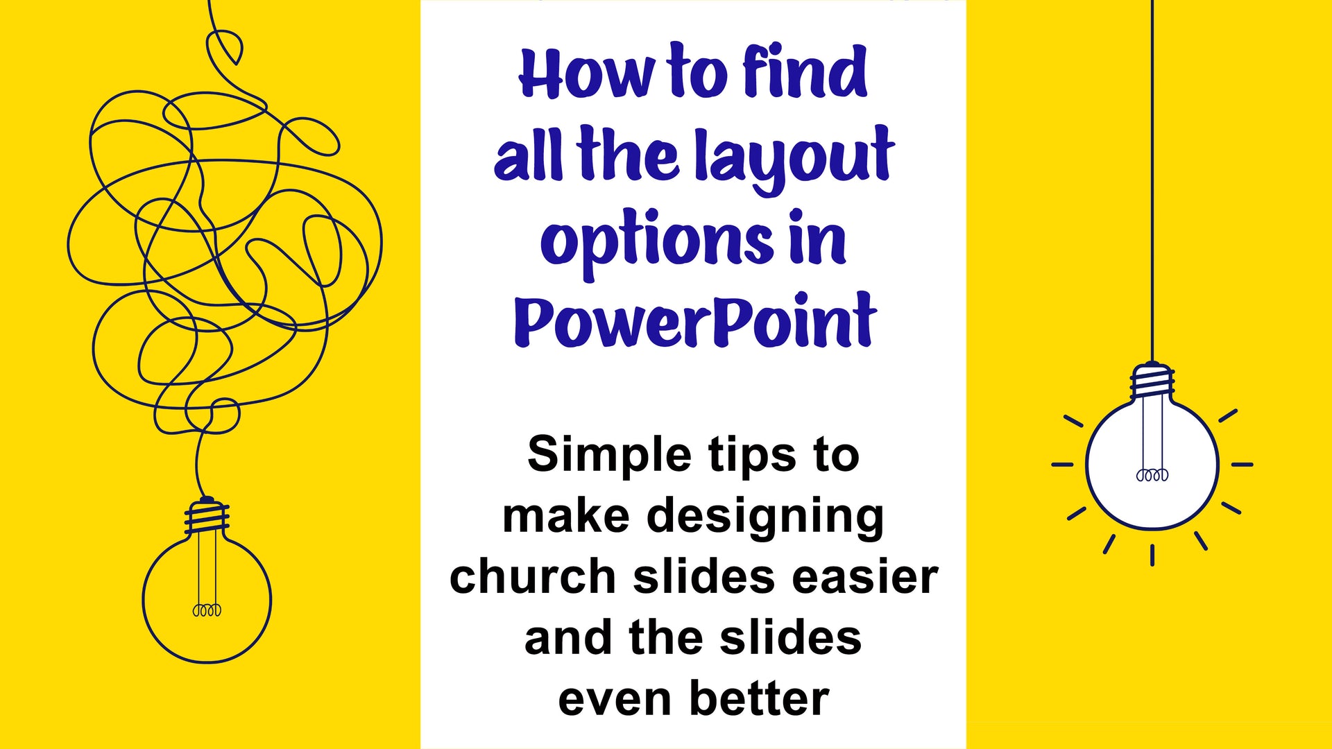 How to make church PowerPoints
