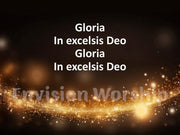 Gloria In Excelsis Deo Lyrics PowerPoint for Worship Service on Christmas Eve