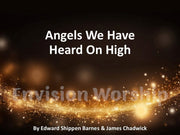 Christmas Carol Angels We Have Heard On High Lyrics PowerPoint for Worship Service on Christmas Eve