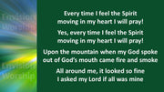 Every Time I Feel The Spirit hymn lyrics PowerPoint Presentation Slides for the worship service