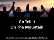 Go tell It On The Mountain Lyrics Christmas Carol PowerPoint Presentation For Christmas and Epiphany