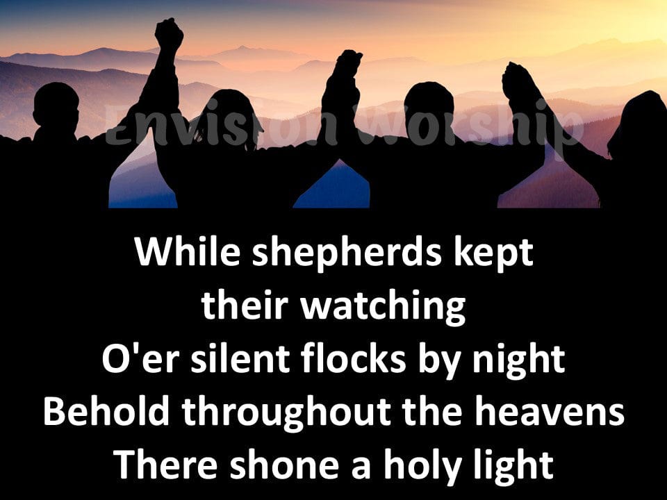 Go tell It On The Mountain Lyrics Christmas Carol PowerPoint Presentation For Christmas and Epiphany