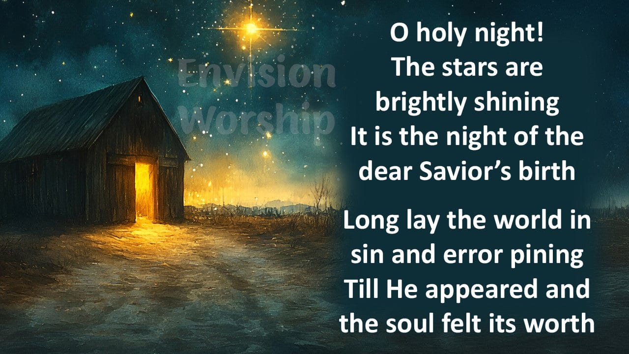 Star of Bethlehem, Stable, Nativity PowerPoint Presentation for Christmas Eve Worship Service