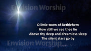 O Little Town of Bethlehem Lyrics PowerPoint Presentation Template slides for Christmas worship service
