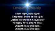 Silent Night lyric Christmas Eve PowerPoint Presentation Template Slides for Christmas Eve Service