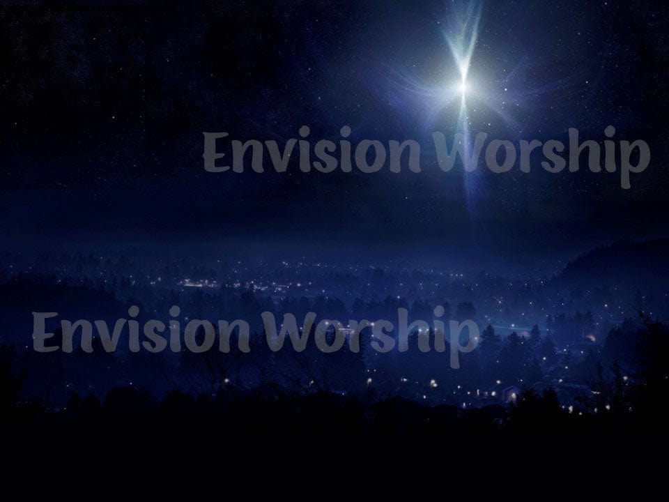 Star of Bethlehem church PowerPoint slide, Christmas Eve church background, Epiphany PowerPoint