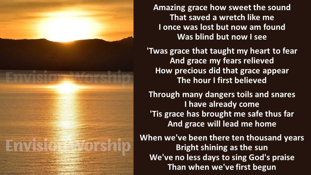 Amazing Grace Christian PowerPoint Presentation Template