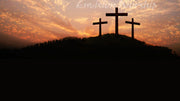 New Day church PowerPoint with gorgeous sky and empty cross.