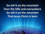 Go tell it on the mountain church PowerPoint template