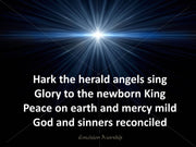 Hark the Herald Angel Sing church slide