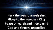 Hark the Herald Angel Sing Christian background