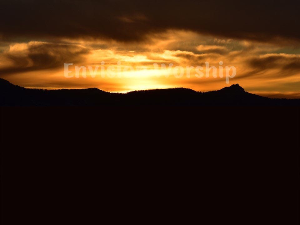 Hope Sunset WORSHIP PowerPoint Presentation Slides