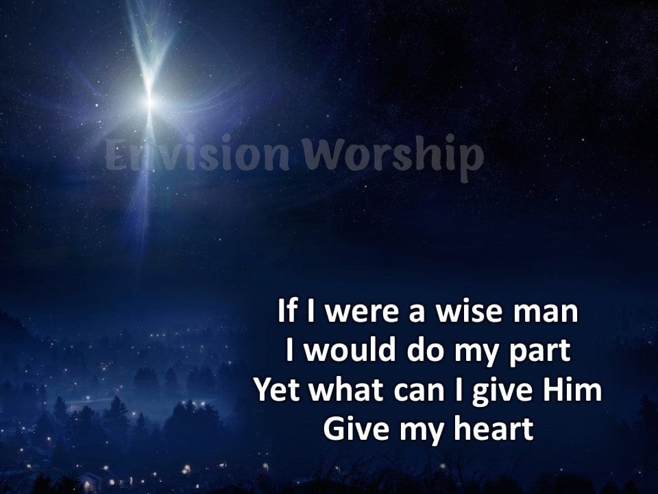 In The Bleak Midwinter church slides