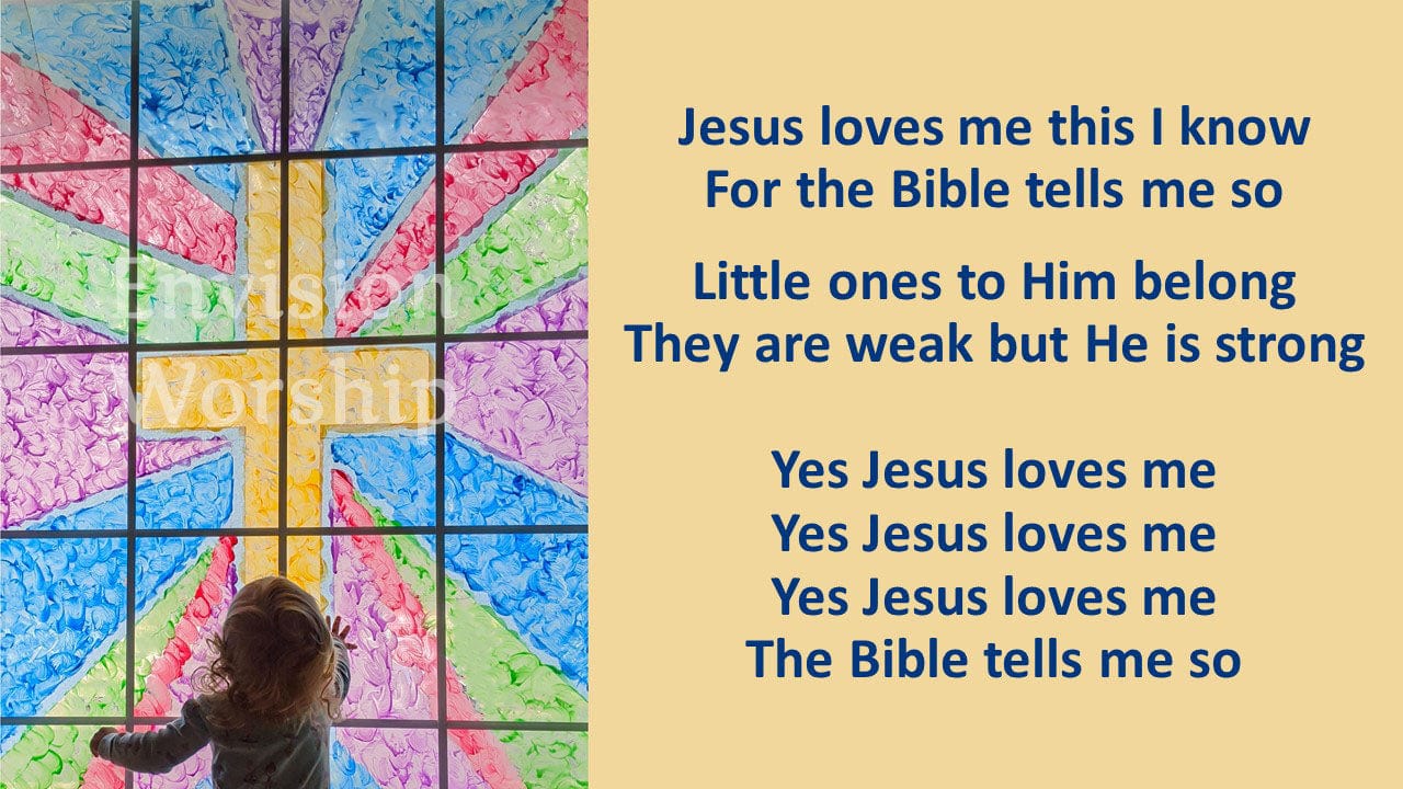 Jesus Love Me This I Know Christian Background for worship