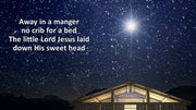 Christmas Away In The Manger PowerPoint, Christmas Away In The Manger slide backgrounds