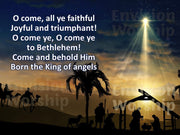 Shepherds, Wisemen, Holy Family, Baby Jesus in the Manger Christmas Nativity PowerPoint