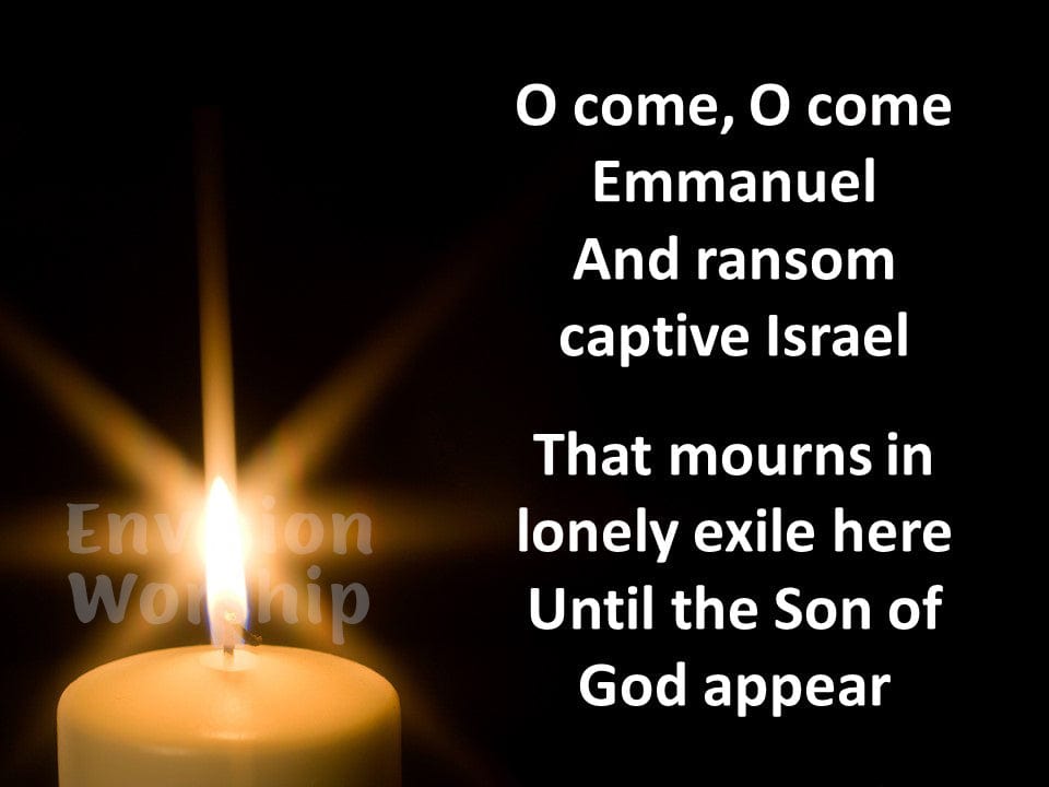 O Come O Come Emmanuel Christian Backgound