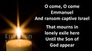 O Come O Come Emmanuel worship slides