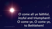 O come all ye faithful christian background