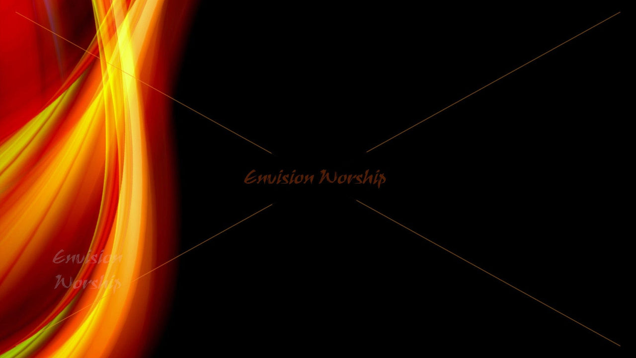 Pentecost worship PowerPoint slide with an amazing and gorgeous flame creates a church service that transforms the worship experience.