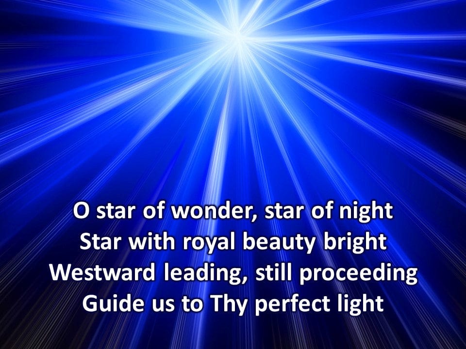 We Three Kings Church PowerPoint slide