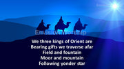 Three Kings worship PowerPoint slides - gorgeous!