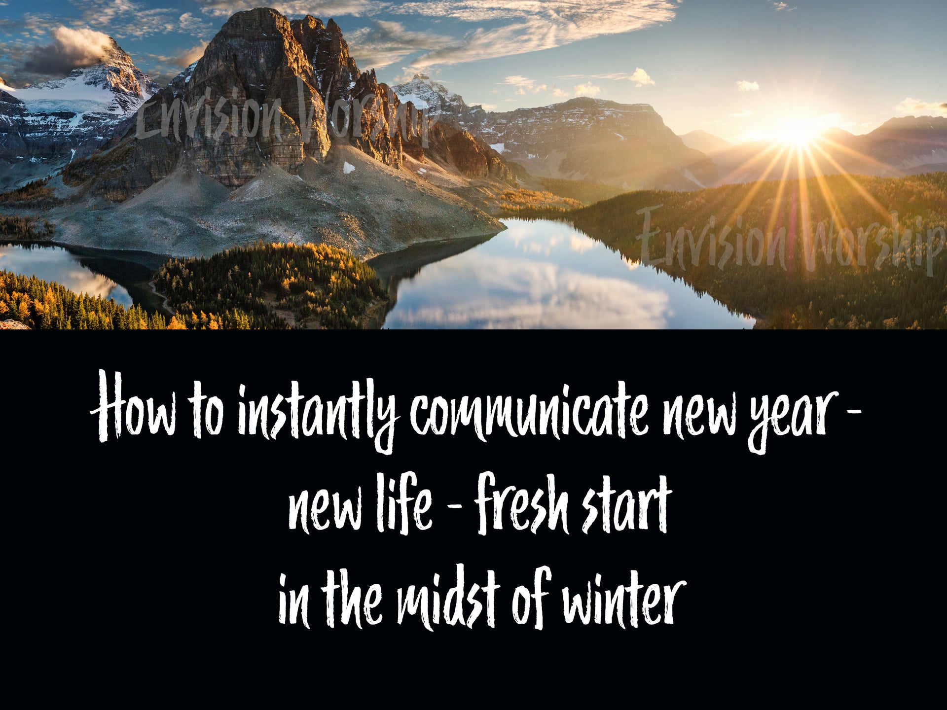 New Year Images Are Tricky - Church PowerPoints