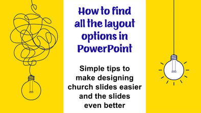 How to make church PowerPoints