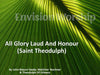 All Glory Laud and Honor lyrics PowerPoint presentation template slides for Palm Sunday service
