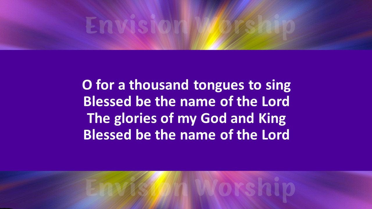 Blessed Be The Name Lyric Church PowerPoint