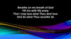 Pentecost Breathe on Me Breath of God lyrics PowerPoint Presentation for Pentecost