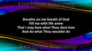 Breathe on Me Breath of God lyrics PowerPoint Presentation for Pentecost