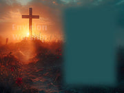 Christian Cross Worship PowerPoint Presentation template slides for church service