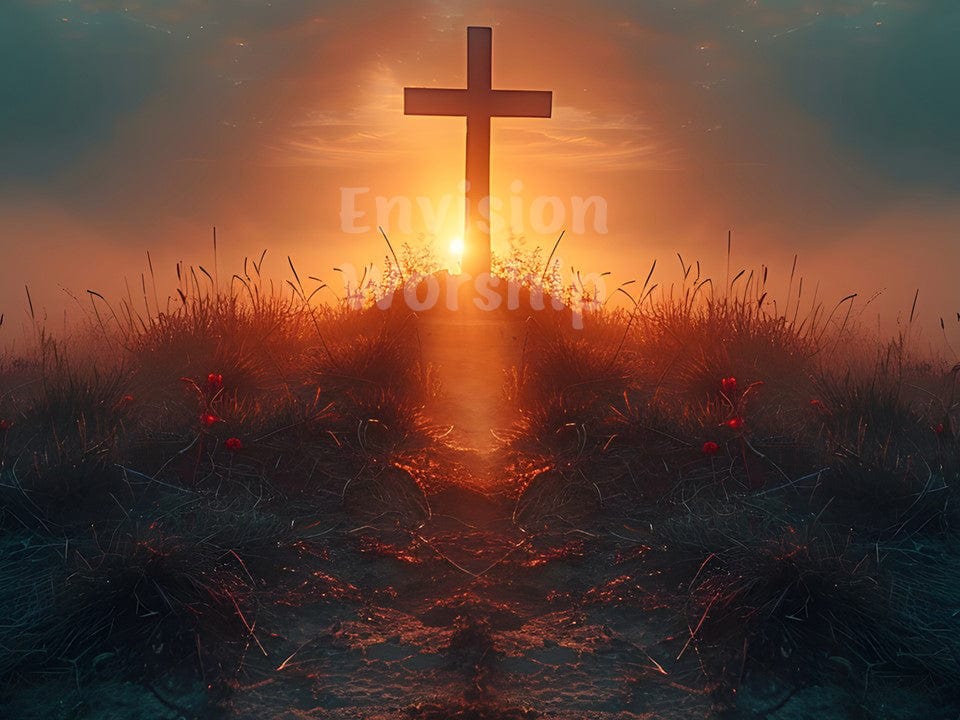 Christian Cross Church PowerPoint Presentation template slides for worship service