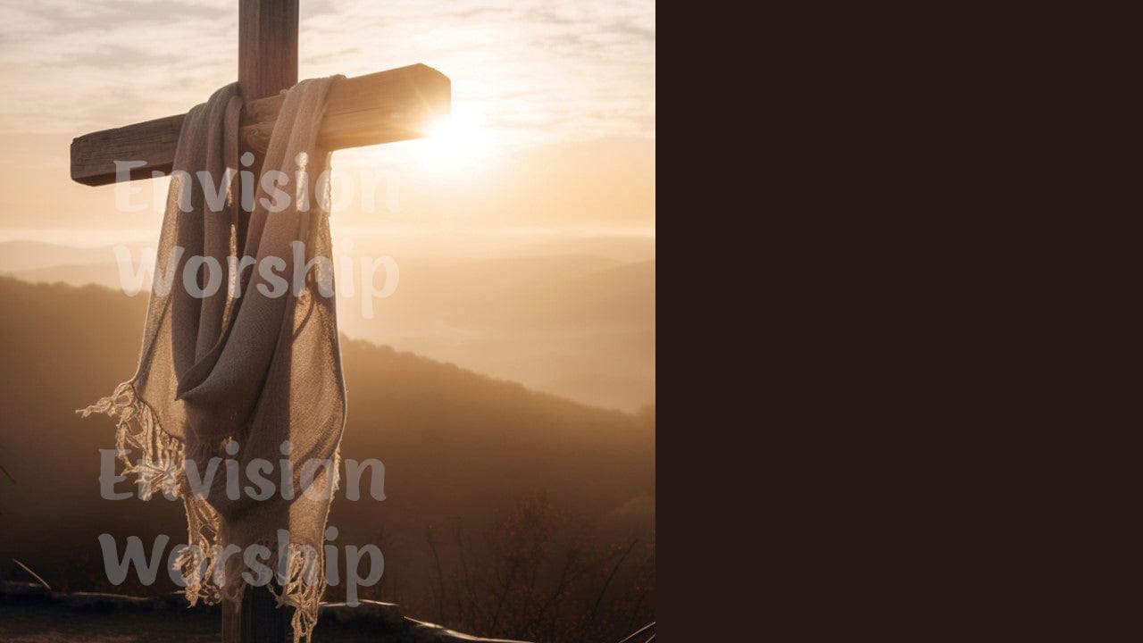 Easter Cross Church PowerPoint Presentation Template Slides for Easter Worship