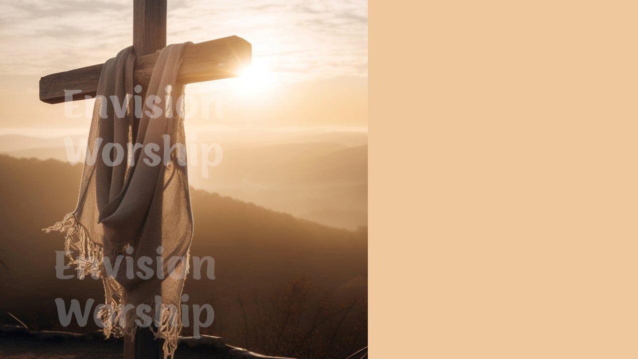 Easter Cross Church PowerPoint Presentation Template Slides for Easter Worship