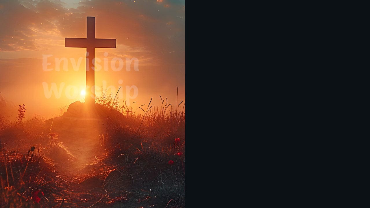 Christian Cross Church PowerPoint Presentation template slides for worship service