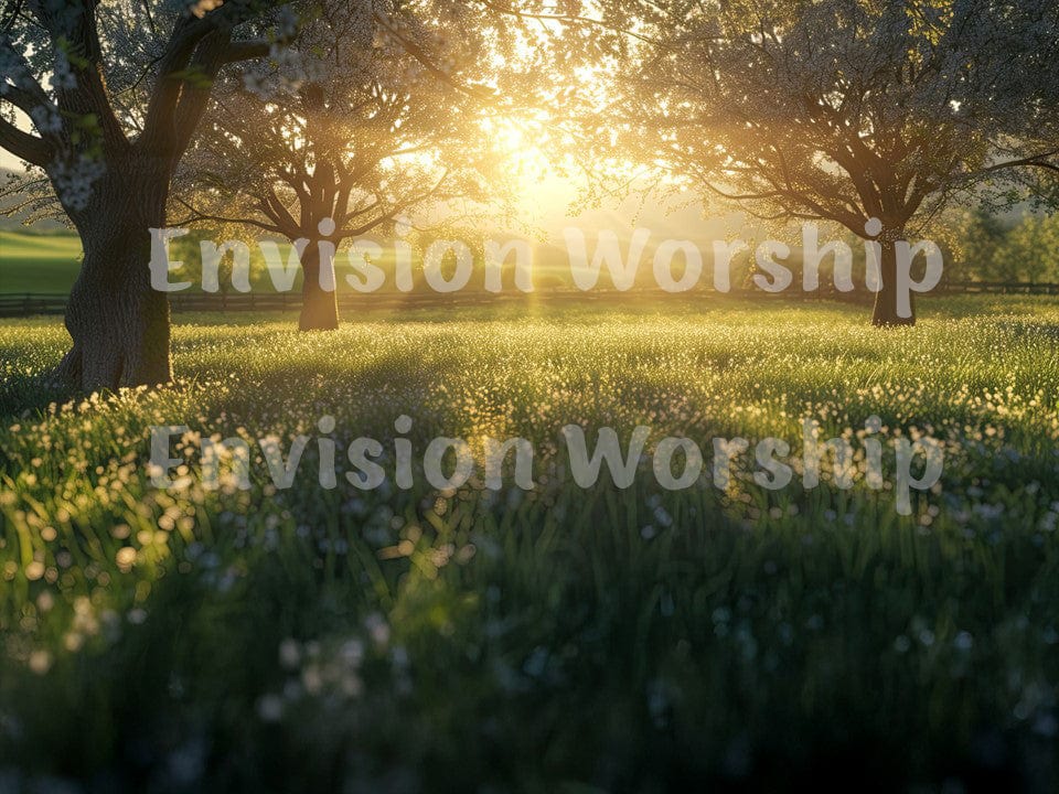 In The Garden hymn PowerPoint Presentation Template Church Slides for Church Service