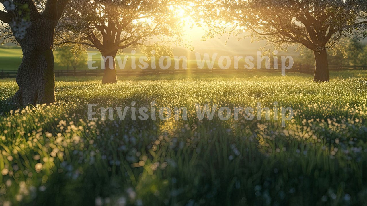 In The Garden hymn PowerPoint Presentation Template Church Slides for Church Service