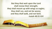 Isaiah 40 31 Bible Verse Church PowerPoint Presentation for worship