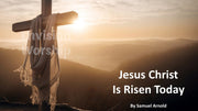 Jesus Christ is Risen Today Lyric PowerPoint Presentation Template Slides for Easter Worship