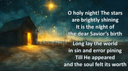 Star of Bethlehem, Stable, Nativity PowerPoint Presentation for Christmas Eve Worship Service