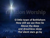 O Little Town of Bethlehem Lyrics PowerPoint Presentation Template slides for Christmas worship service