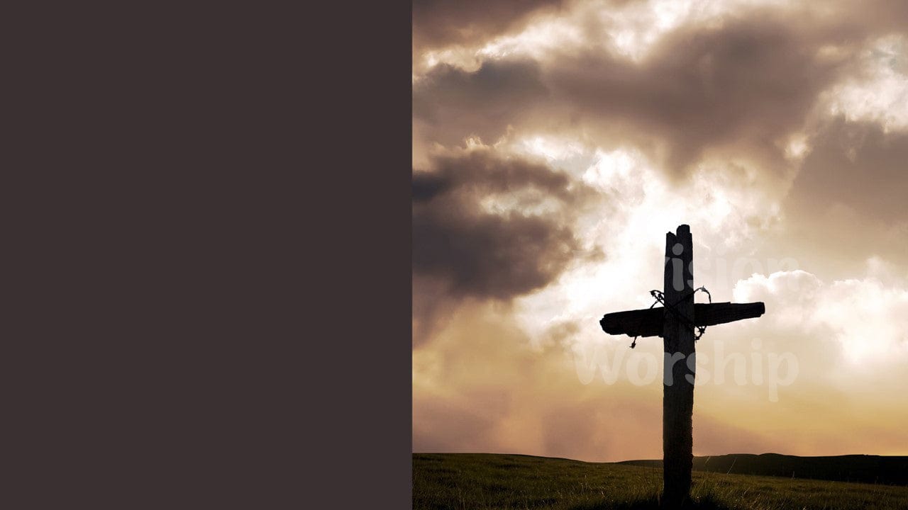 Old Rugged Cross Church PowerPoint Presentation Template Slides for worship service