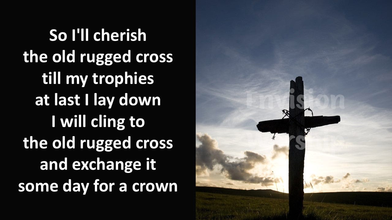 Hymn Old Rugged Cross Church PowerPoint Presentation Template Slides for worship service