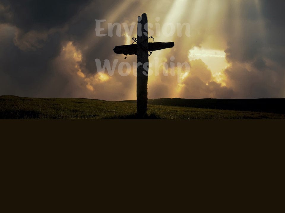 Old Rugged Cross Christian Background PowerPoint Presentation Template Slides for worship service