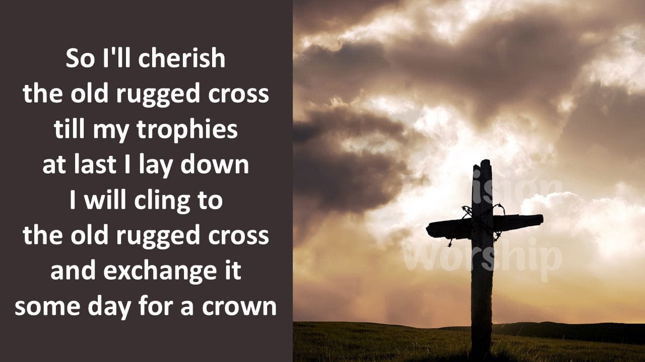 Old Rugged Cross Hymn Church PowerPoint Presentation Template Slides for worship service