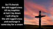 Old Rugged Cross Church Hymn PowerPoint Presentation Template Slides for worship service