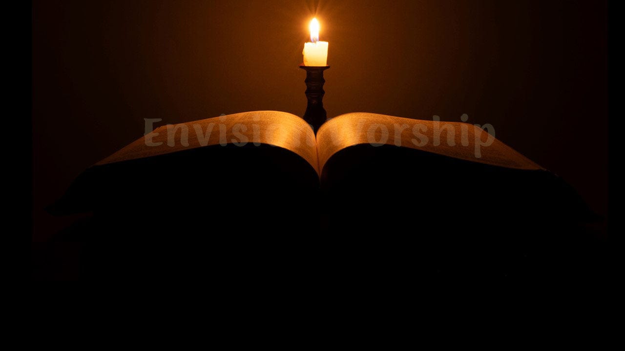 Candlelight Bible verse church PowerPoint Presentation slides for worship 