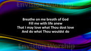 Breathe on Me Breath of God hymn lyrics PowerPoint Presentation for Pentecost